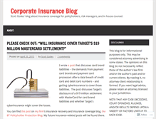 Tablet Screenshot of corporateinsuranceblog.com